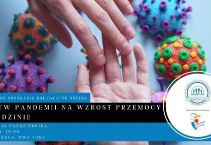 Zaproszenie na bezpłatne spotkanie edukacyjne online "Jak rozmawia sprawca przemocy" (18.10.2021)