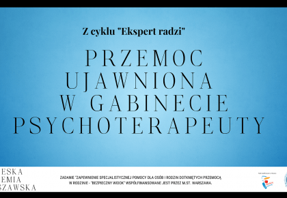 Przemoc ujawniona w gabinecie psychoterapeuty