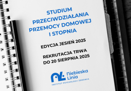 Studium Przeciwdziałania Przemocy Domowej I stopnia (jesień 2025) TRWA REKRUTACJA