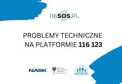 Problemy techniczne na platformie 116 123