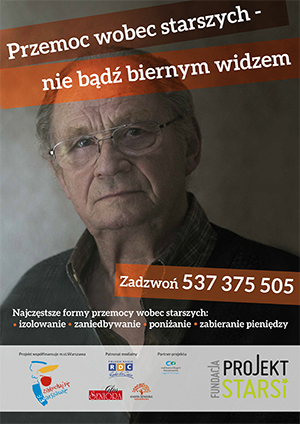 plakat kampanii przemoc wobec starszych