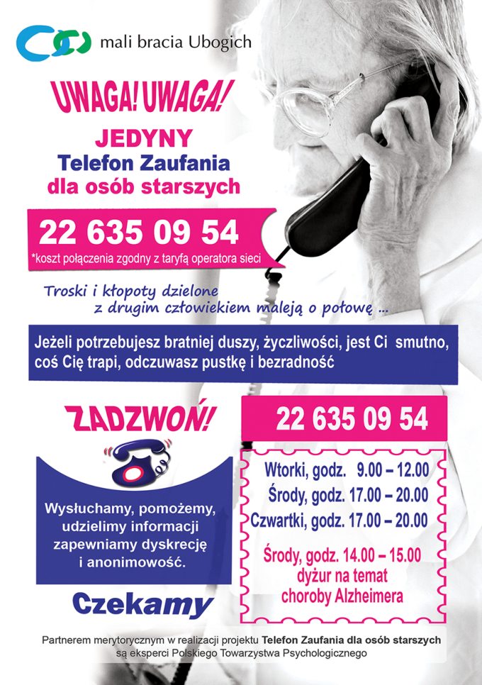 telefon zaufania dla osób starszych