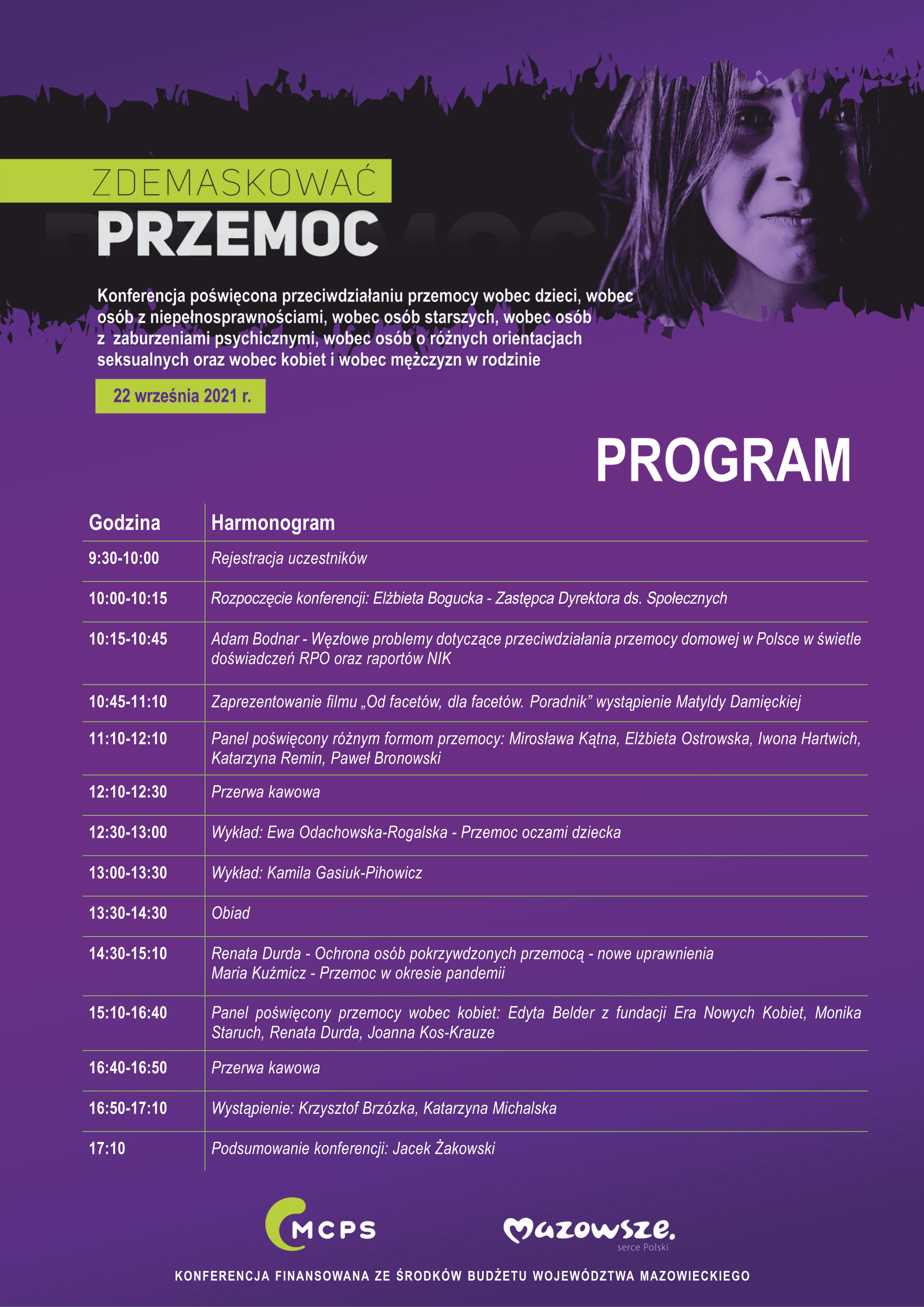 program konferencji 22.09.2021